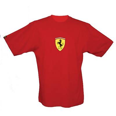 Featuring the Ferrari Large Shield Logo on the center chest