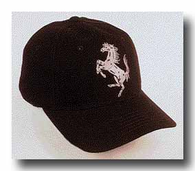 Ferrari Logo Horse Hat, Black