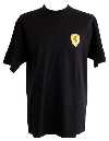 Ferrari Black Shield Logo T-Shirt