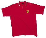 Ferrari Tipped Polo Shirt, Red