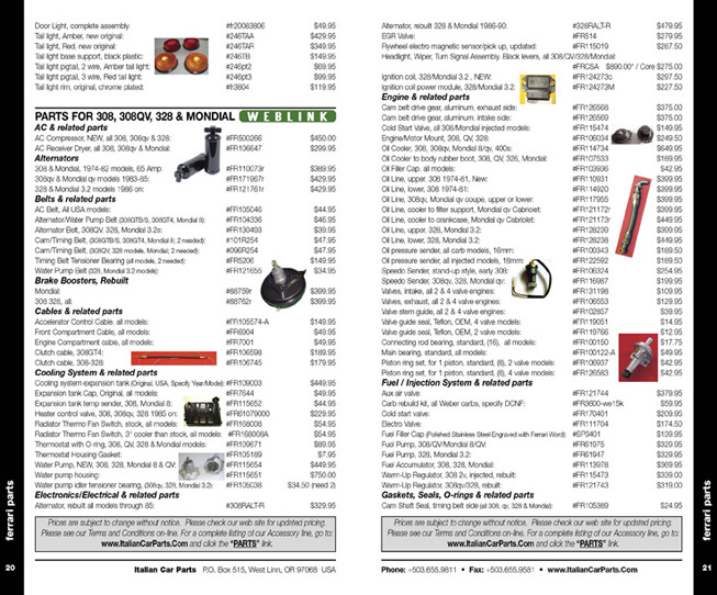 italian car parts pages 20-21