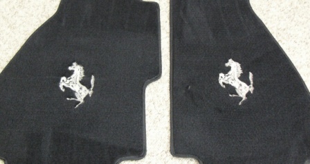 Floor Mat, Black/Silver