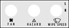 Fan, Hazard, Wiper Plate