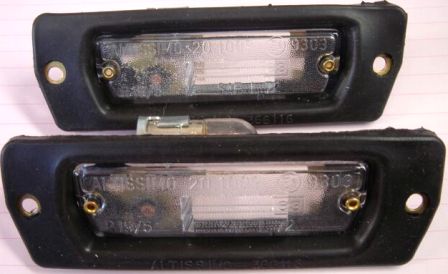 License Plate Light Bolts. License Plate Lamp, Complete